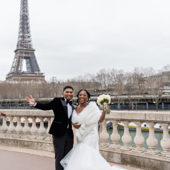 Bridal bouquet in Paris