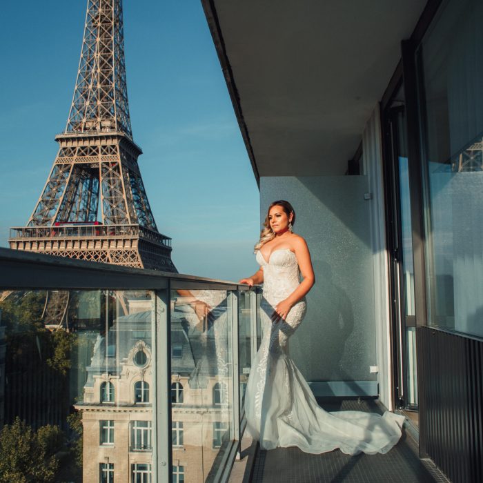 Eiffel tower view parisian hotels