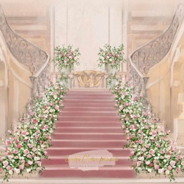 luxury wedding flowers by CTH Events Paris